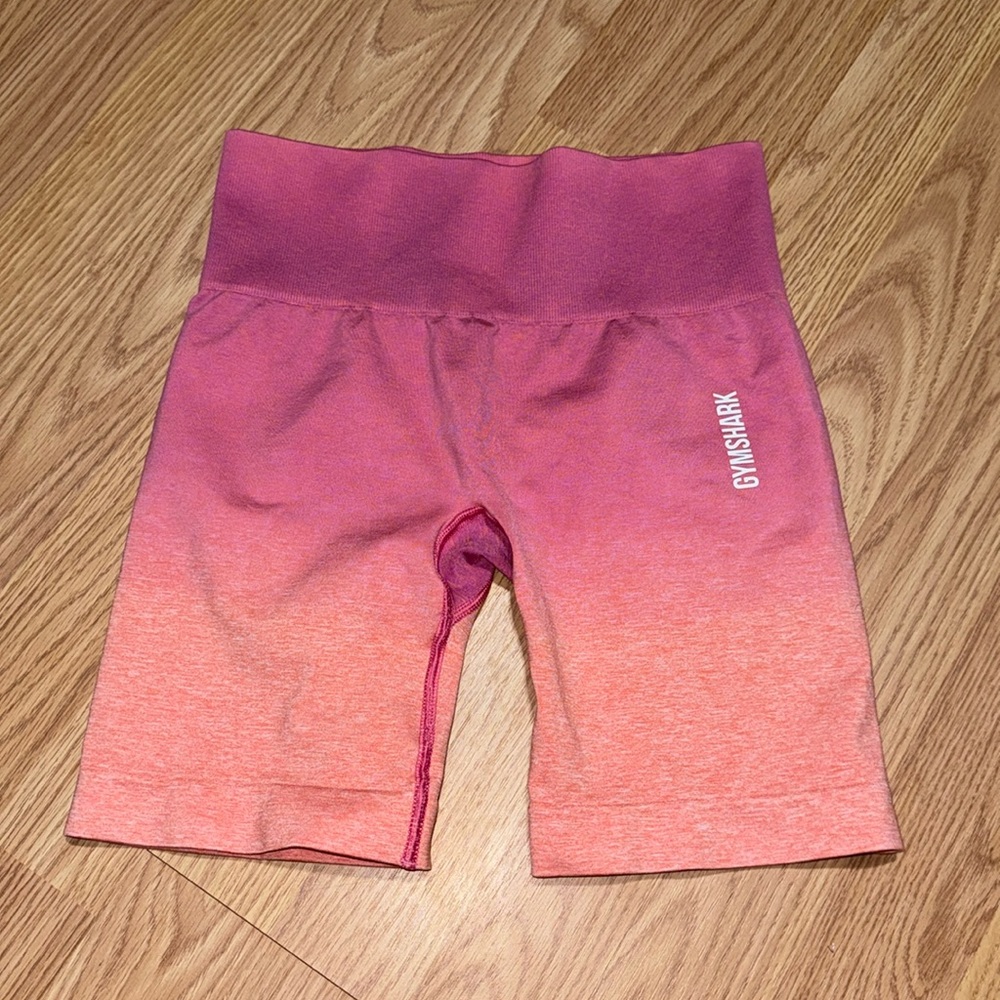 Gymshark Pink Ombre Seamless Cycling Shorts Size Small